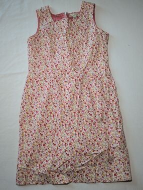 Amanda Smith Pink and Yellow Floral Cotton Sundress 12P